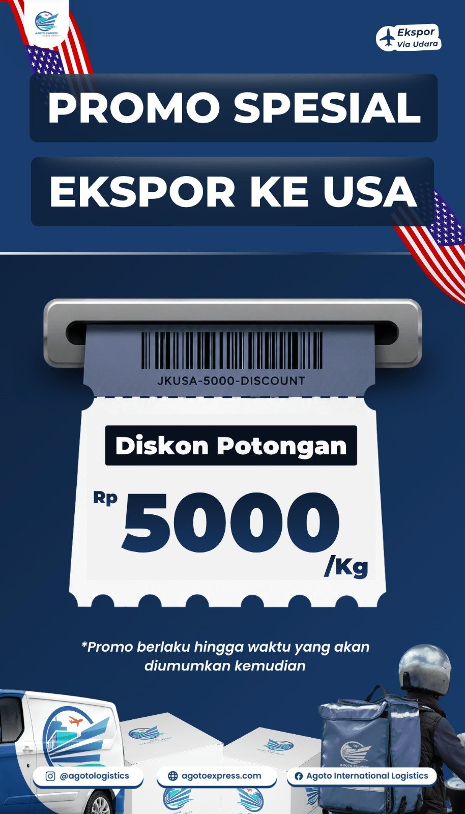 Promo Spesial Ekspor Ke USA